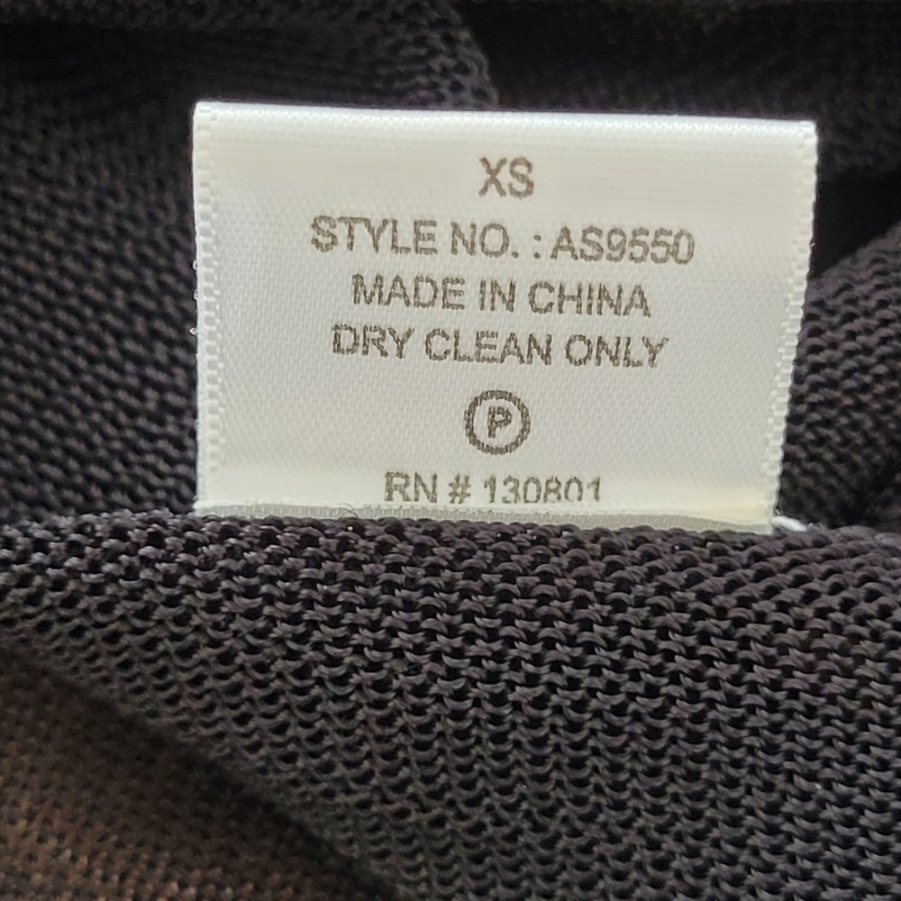A.L.C. Dress Sz XS Black Maxi Long Racerback Stretch Rayon Knit Partially Lined - Picture 12 of 16